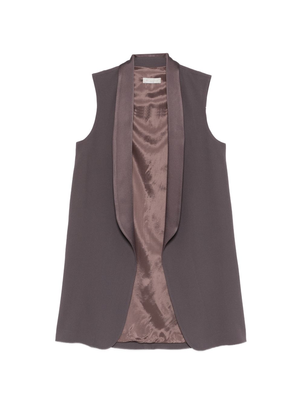 Gilet con collo a sciallo in viola Antonelli - donna 