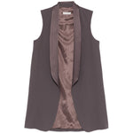 Gilet con collo a sciallo in viola Antonelli - donna 