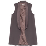 Gilet con collo a sciallo in viola Antonelli - donna 