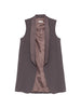 Antonelli purple shawl collar gilet - women