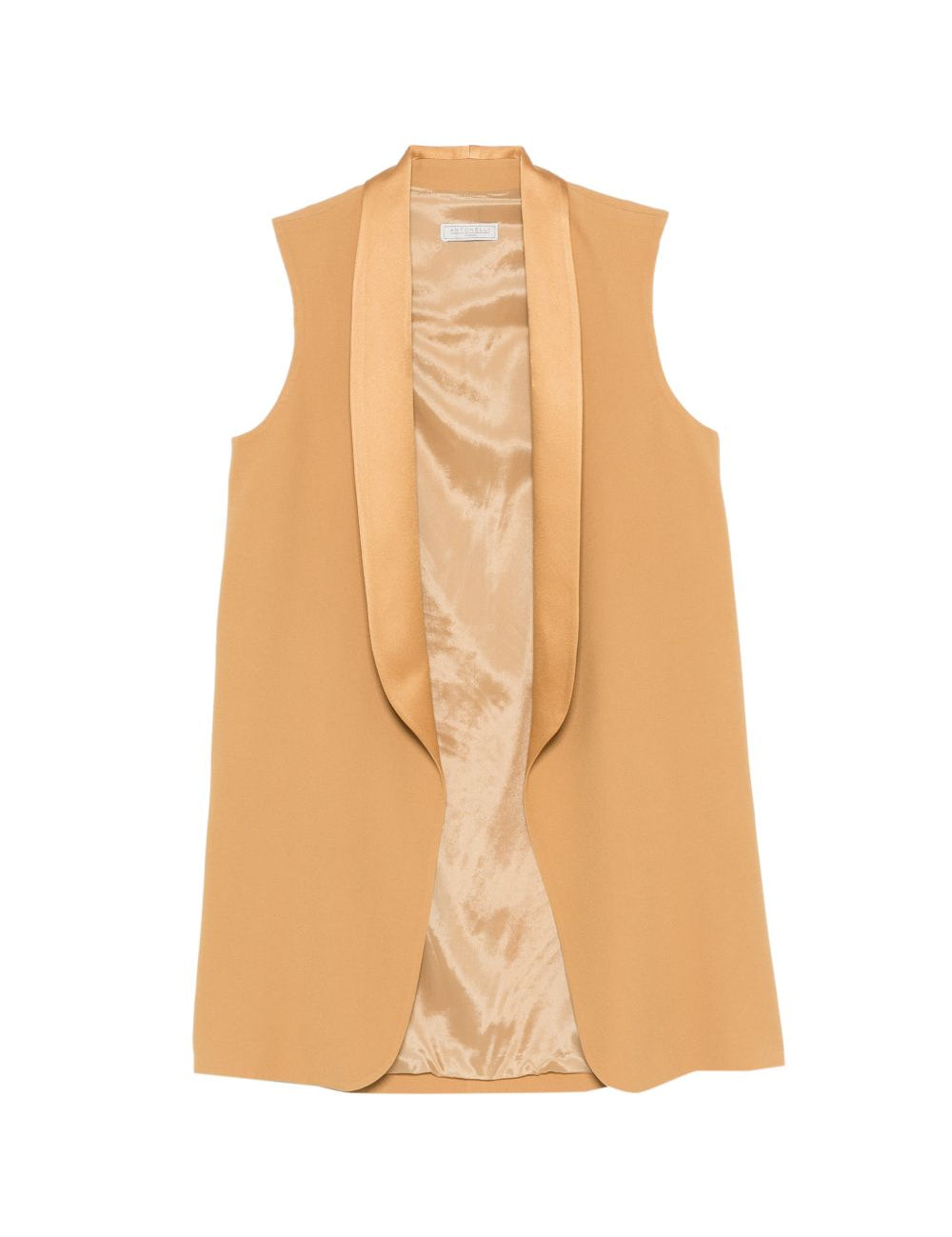 Gilet con collo a sciallo in giallo Antonelli - donna 