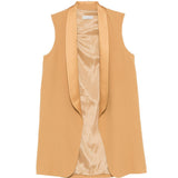 Gilet con collo a sciallo in giallo Antonelli - donna 