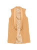 Antonelli yellow shawl-collar gilet - women