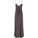Abito midi con effetto satinato lukas in viola Antonelli - donna 