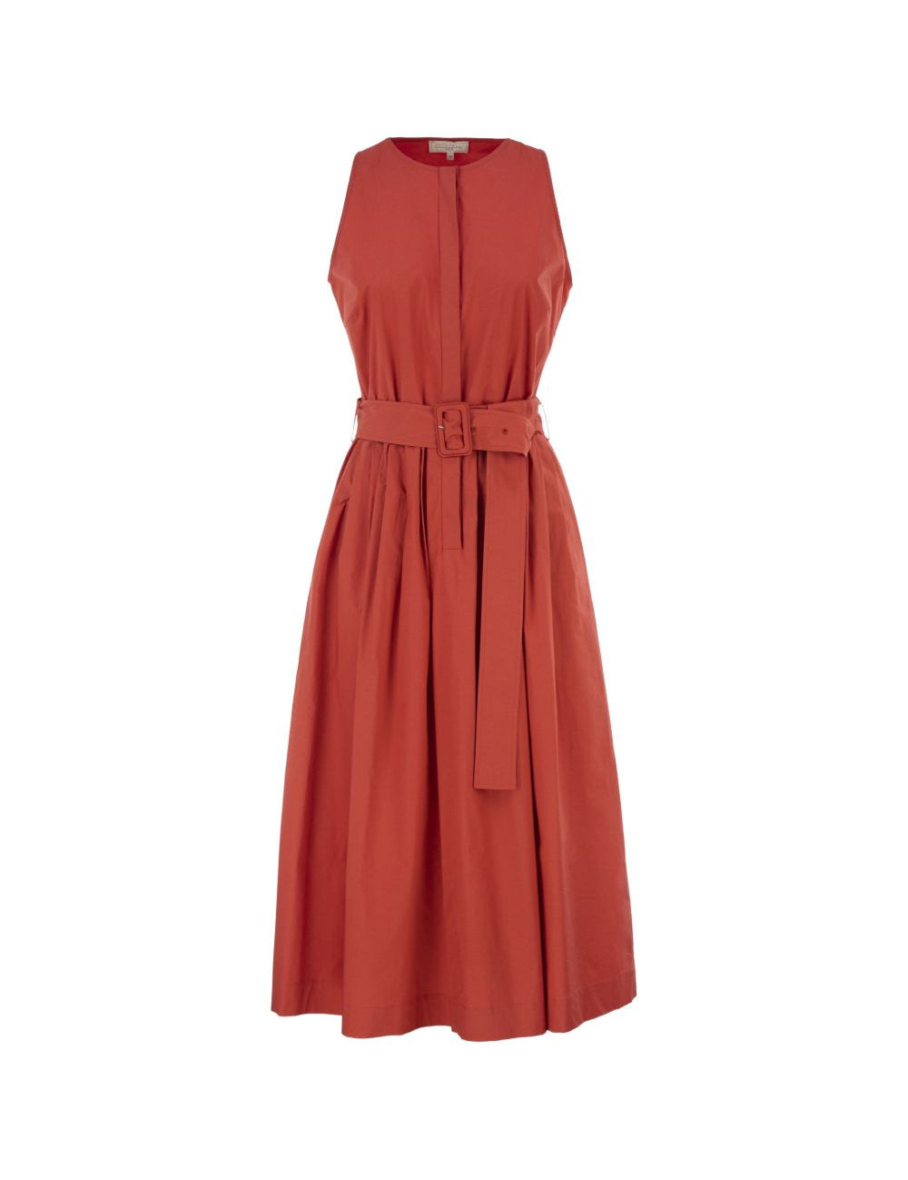 Abito midi con cintura in rosso Antonelli - donna 
