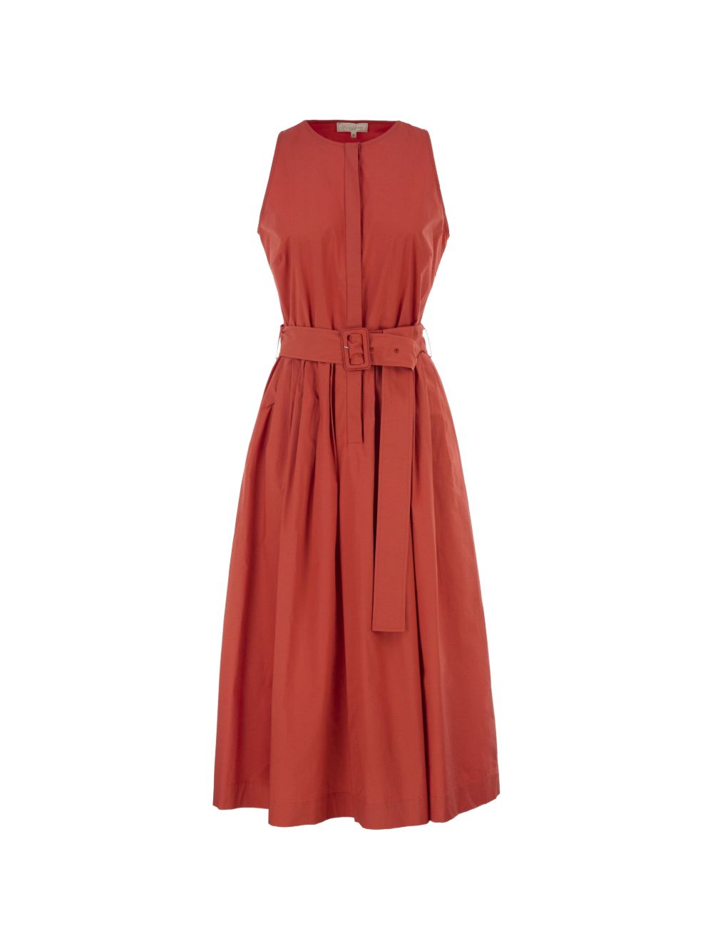 Abito midi con cintura in rosso Antonelli - donna 