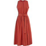 Abito midi con cintura in rosso Antonelli - donna 
