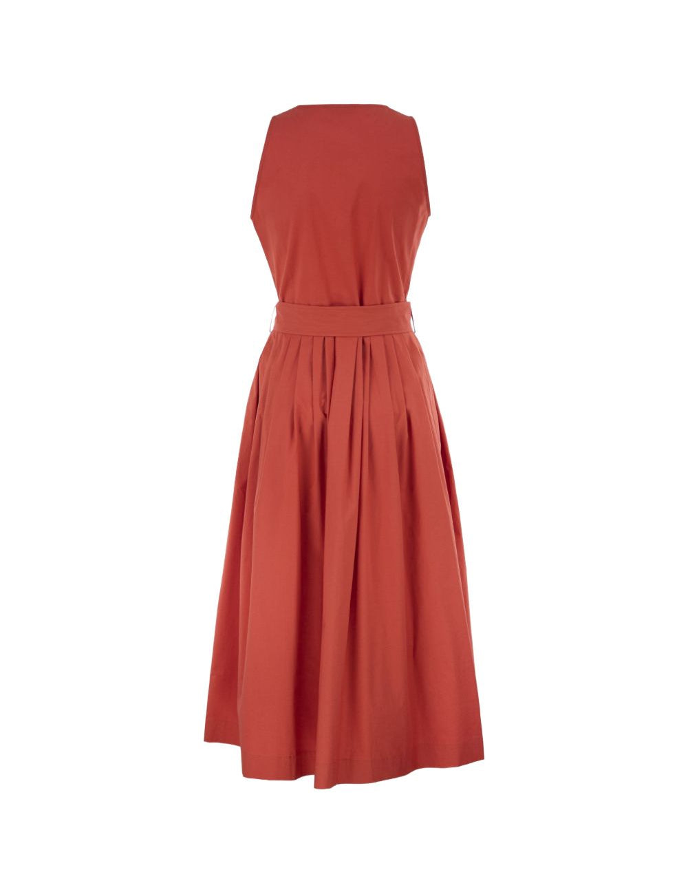 Abito midi con cintura in rosso Antonelli - donna 