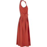 Abito midi con cintura in rosso Antonelli - donna 