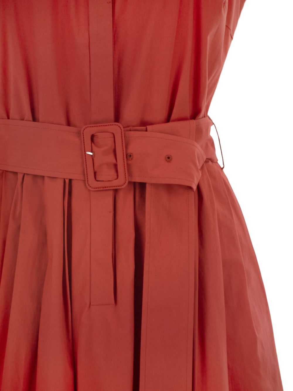 Abito midi con cintura in rosso Antonelli - donna 
