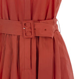 Abito midi con cintura in rosso Antonelli - donna 