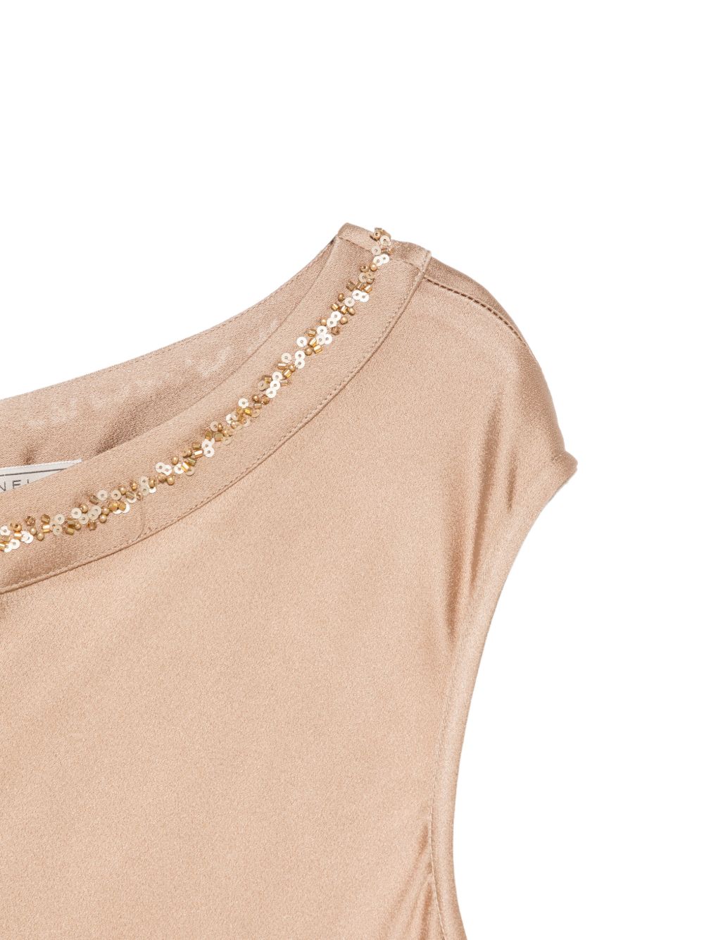 Abito lungo Maxwell decorato con paillettes in beige Antonelli - donna 