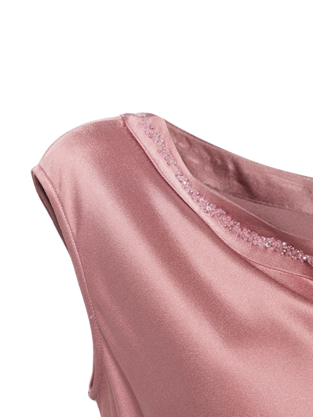 Abito lungo Maxwell decorato con paillettes in rosa Antonelli - donna 