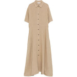 Abito midi con bottoni in marrone Antonelli - donna 