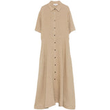 Abito midi con bottoni in marrone Antonelli - donna 