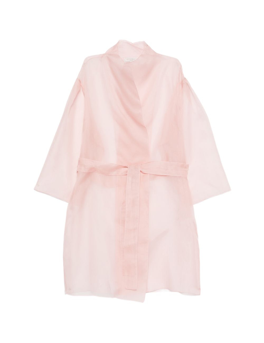 Abito semi-trasparente con cintura in rosa Antonelli - donna 