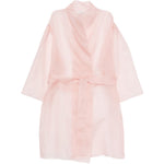 Abito semi-trasparente con cintura in rosa Antonelli - donna 