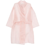 Abito semi-trasparente con cintura in rosa Antonelli - donna 