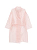 Abito semi-trasparente con cintura in rosa Antonelli - donna