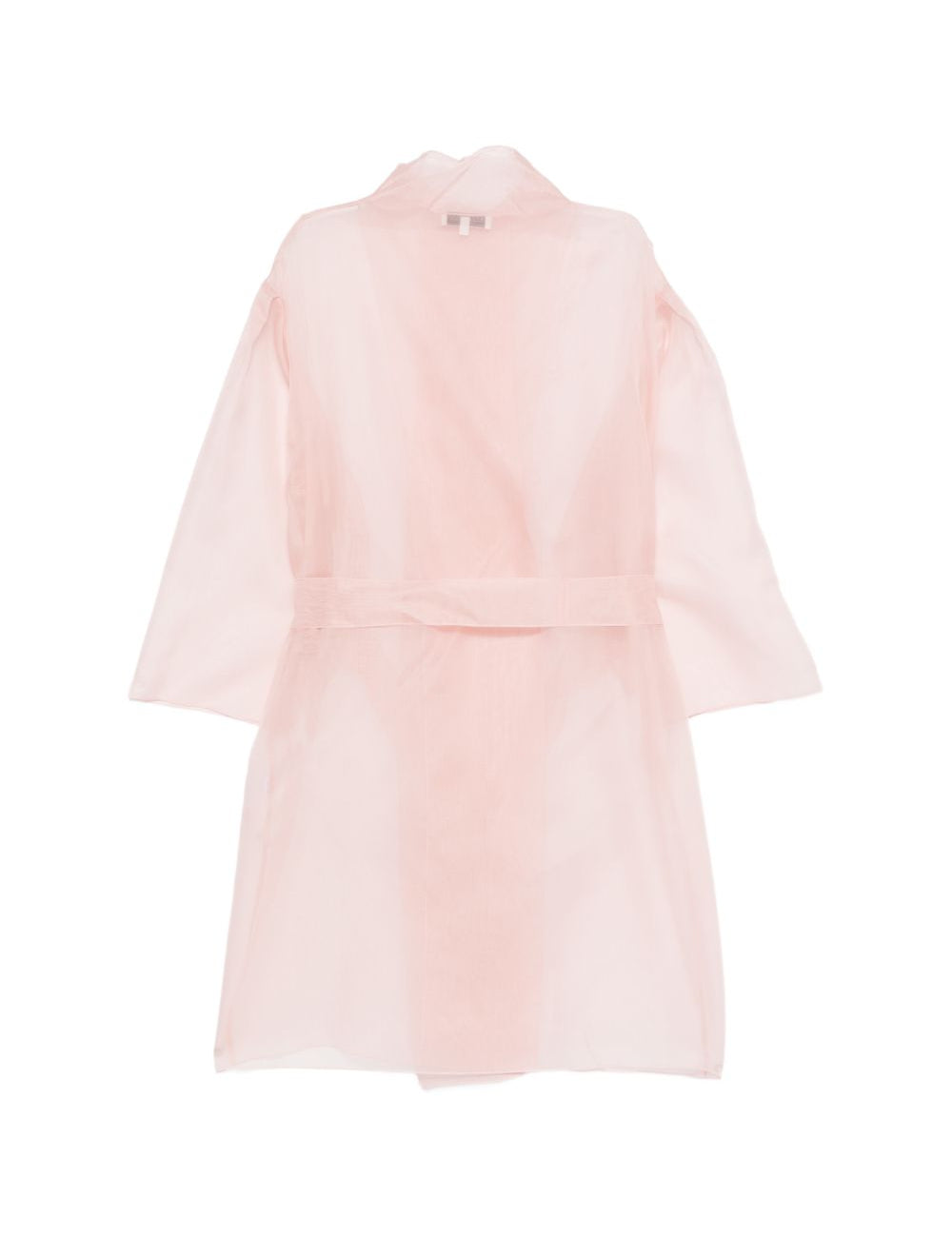 Abito semi-trasparente con cintura in rosa Antonelli - donna 