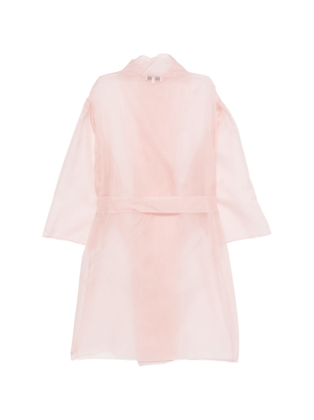 Abito semi-trasparente con cintura in rosa Antonelli - donna 