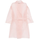 Abito semi-trasparente con cintura in rosa Antonelli - donna 