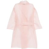 Abito semi-trasparente con cintura in rosa Antonelli - donna 