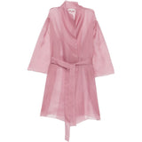 Abito semi-trasparente con cintura in rosa Antonelli - donna 