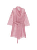 Semi-sheer dress with belt in Antonelli pink - women