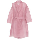 Abito semi-trasparente con cintura in rosa Antonelli - donna 