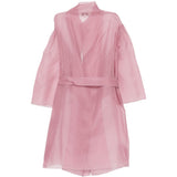 Abito semi-trasparente con cintura in rosa Antonelli - donna 