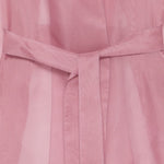 Abito semi-trasparente con cintura in rosa Antonelli - donna 