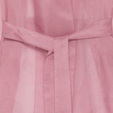 Abito semi-trasparente con cintura in rosa Antonelli - donna 