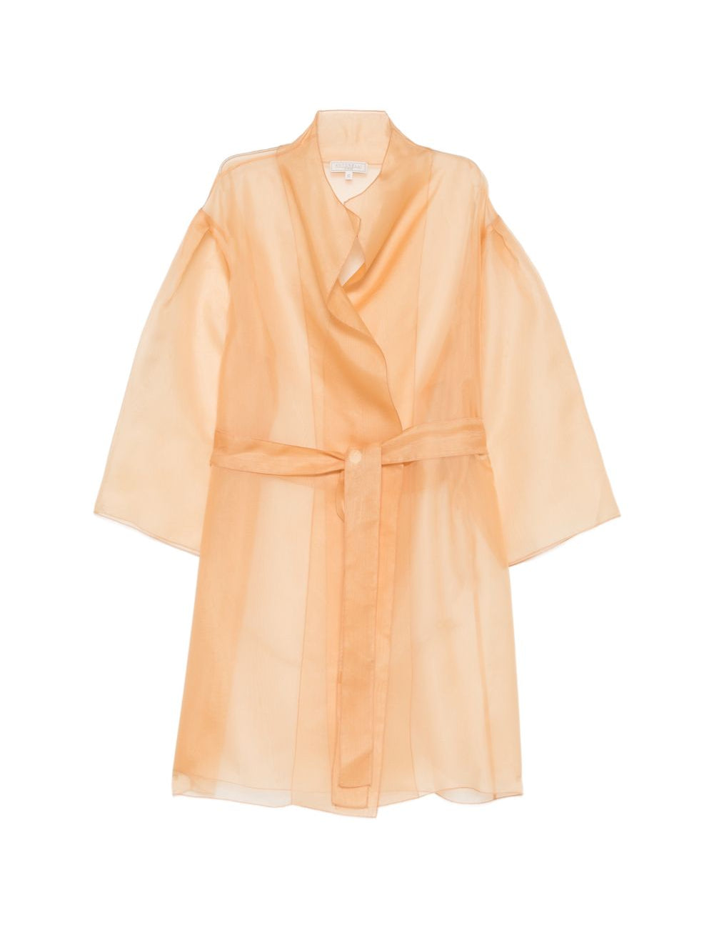 Abito semi-trasparente con cintura in arancione Antonelli - donna 