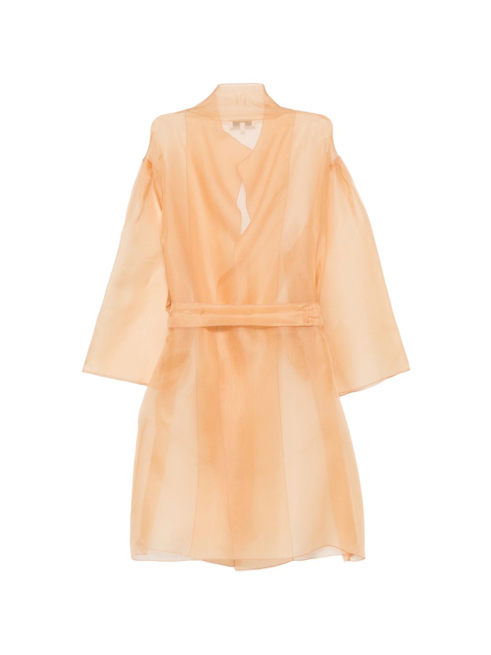 Abito semi-trasparente con cintura in arancione Antonelli - donna 