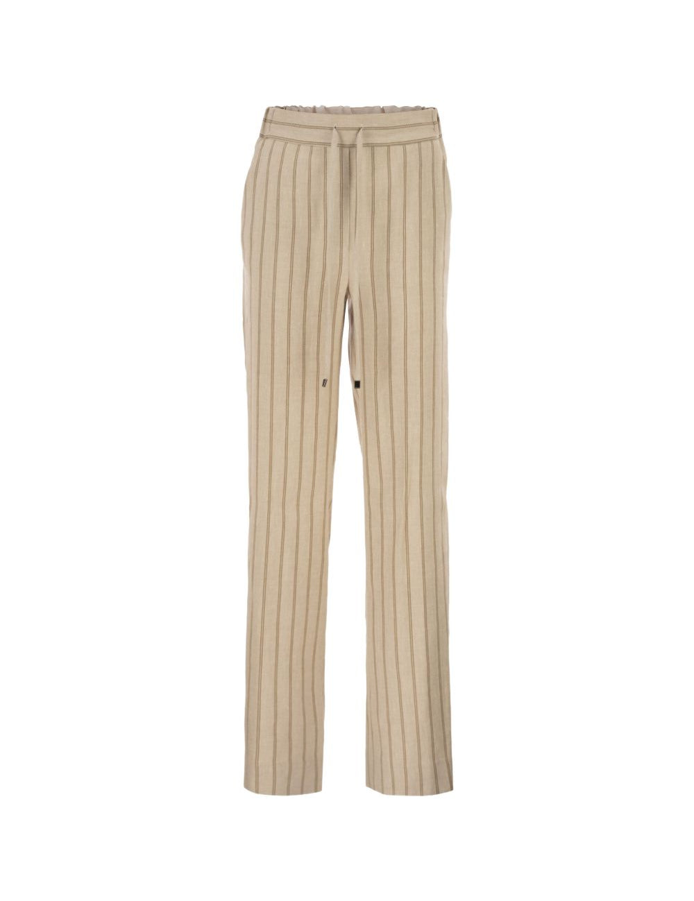 Pantaloni slim-fit a righe in beige Antonelli - donna 