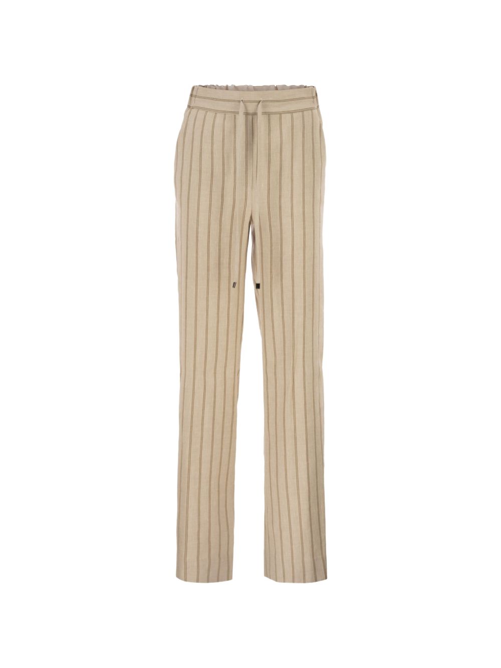 Pantaloni slim-fit a righe in beige Antonelli - donna 