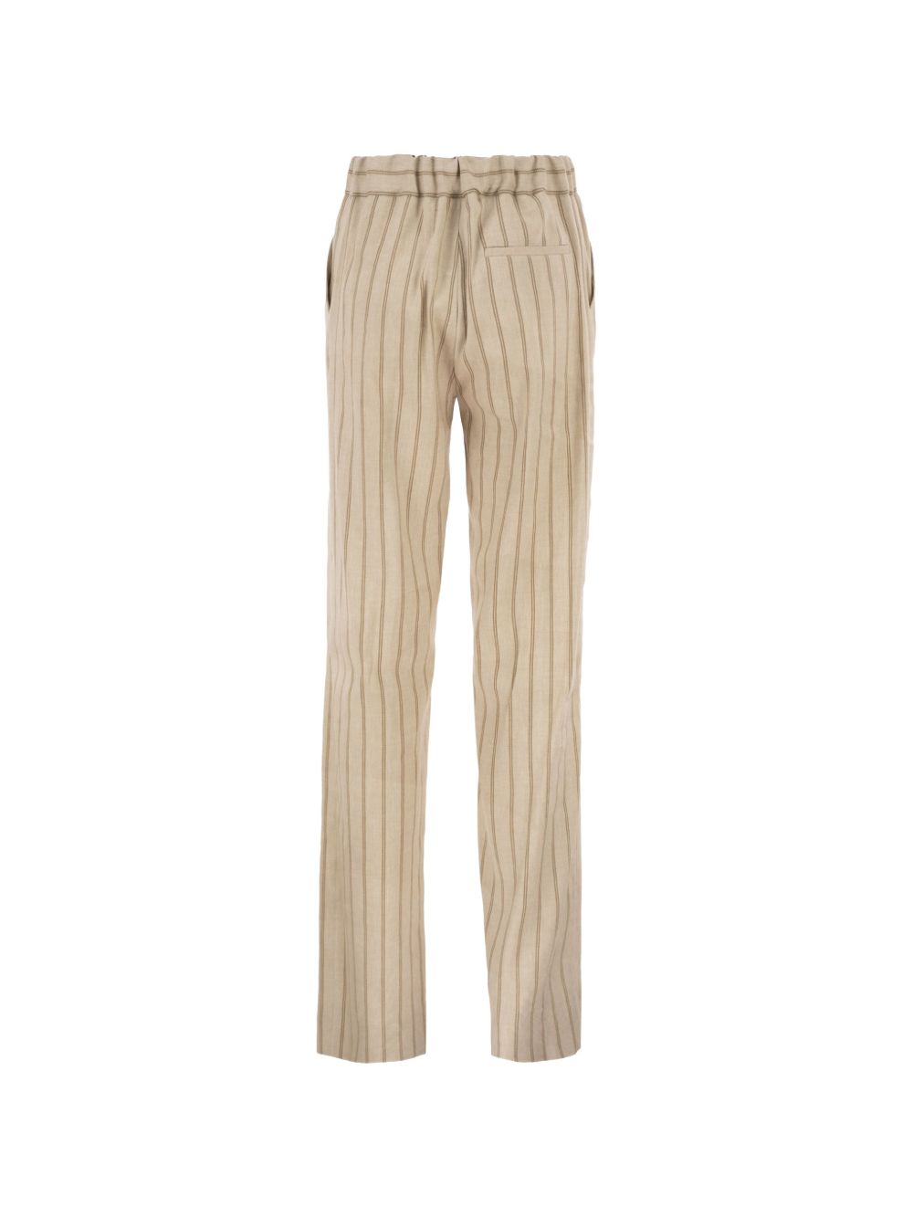 Pantaloni slim-fit a righe in beige Antonelli - donna 