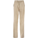 Pantaloni slim-fit a righe in beige Antonelli - donna 