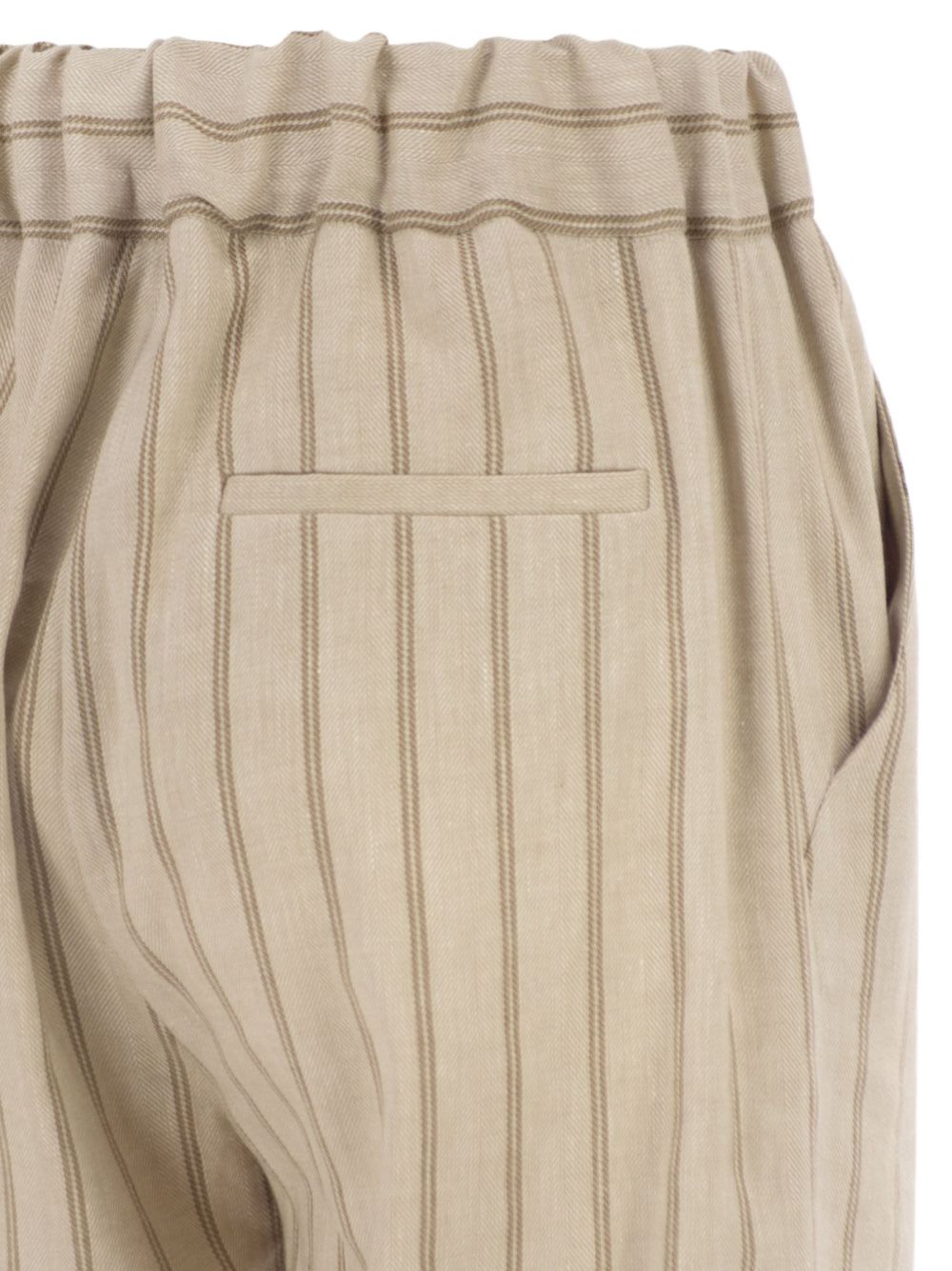 Pantaloni slim-fit a righe in beige Antonelli - donna 