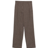 Pantaloni a righe in marrone Antonelli - donna 
