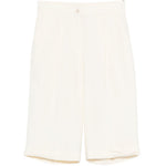 Shorts con bottoni in bianco Antonelli - donna 