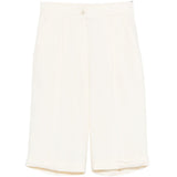 Shorts con bottoni in bianco Antonelli - donna 