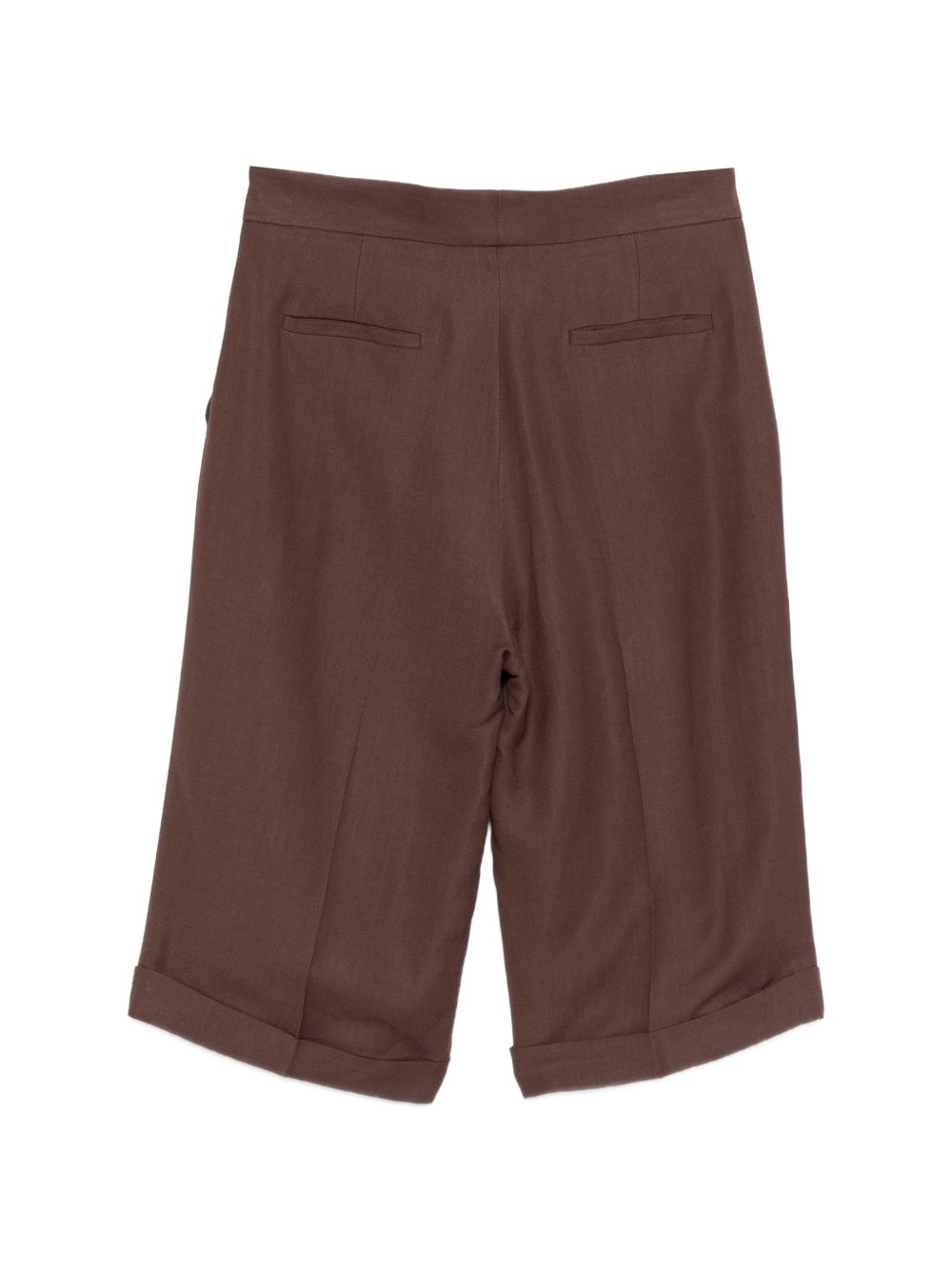 Shorts con bottoni in marrone Antonelli - donna 