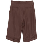 Shorts con bottoni in marrone Antonelli - donna 