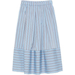 Gonna midi a righe Ibiza in azzurro Antonelli - donna 