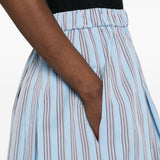 Gonna midi a righe Ibiza in azzurro Antonelli - donna 