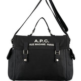 Borsa a tracolla con stampa in nero A.P.C. - unisex 