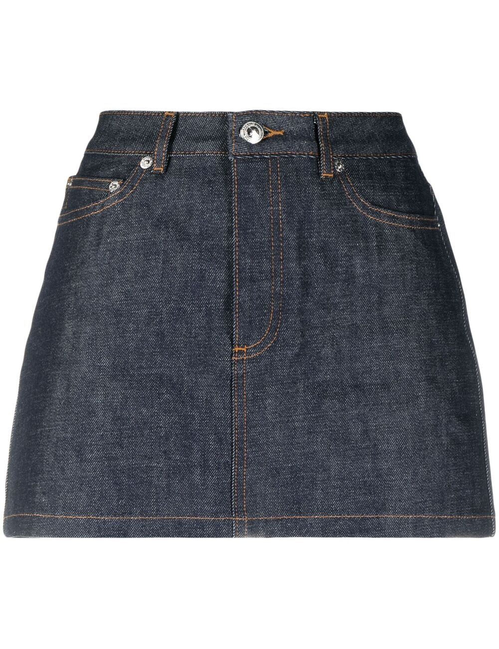 Gonna midi denim in blu A.P.C. - donna 