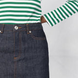 Gonna midi denim in blu A.P.C. - donna 